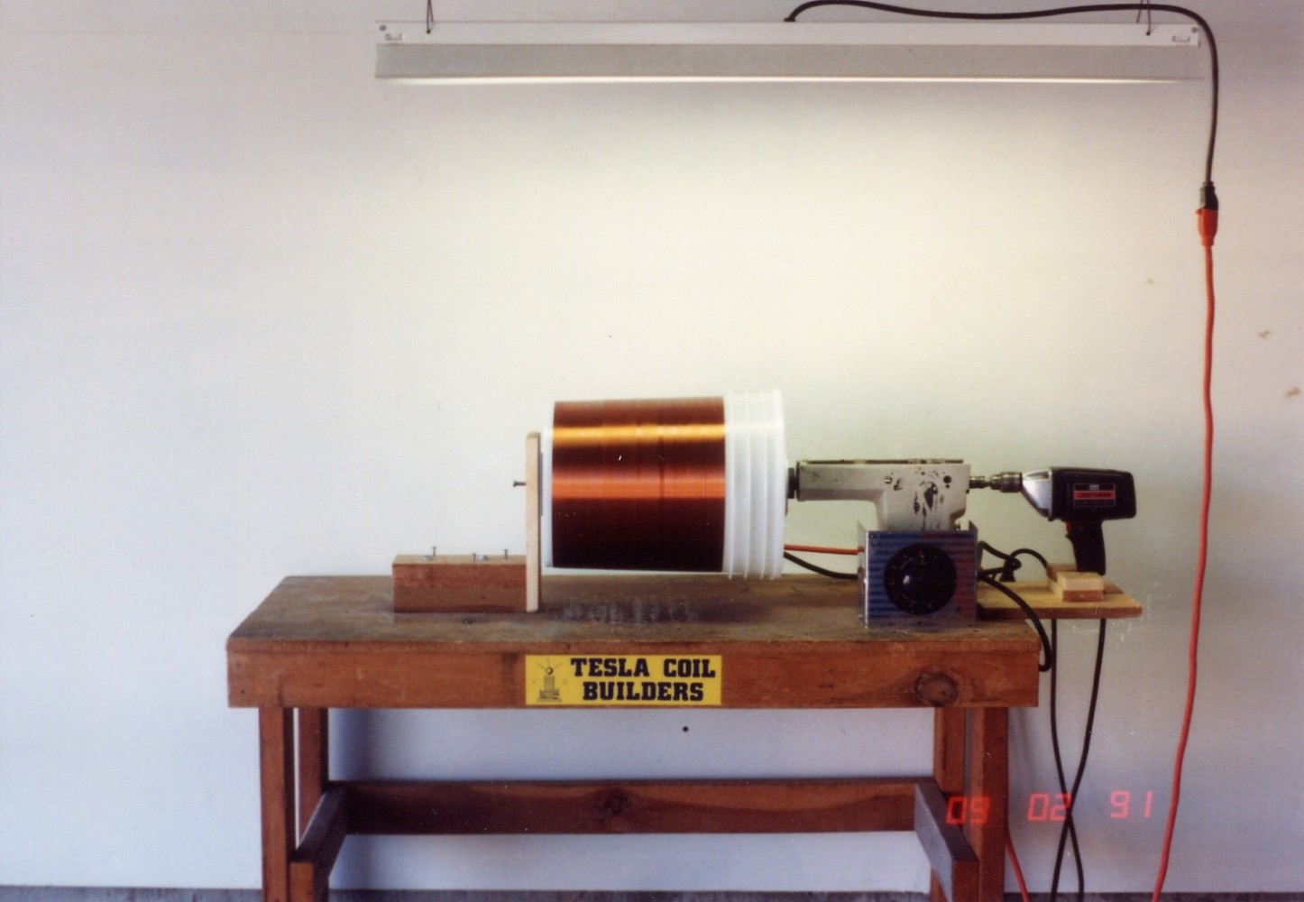 1991 Tesla coil winding machine
