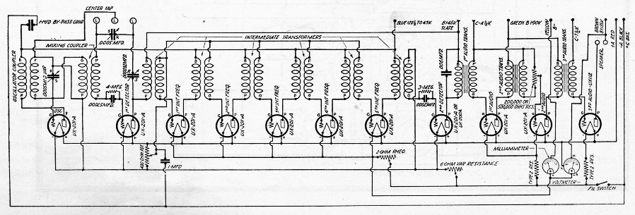 Melo-Heald Eleven schematic March 1927 CRCB