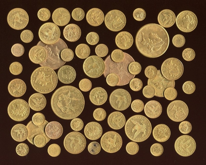 Old Camp Floyd gold coins